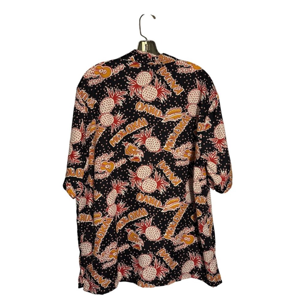 Vintage On Shore XL Hawaiian Pineapple Print Button-Up Shirt - Picture 4 of 10